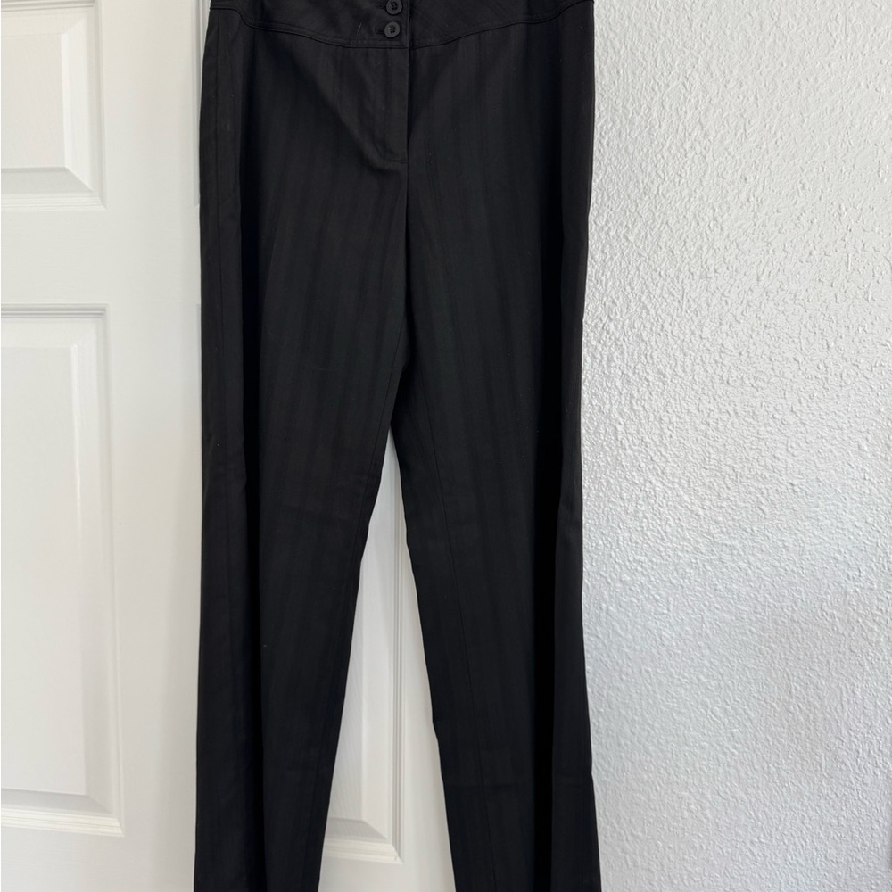 I.E. Elegant Black Women's High-Waist Trousers